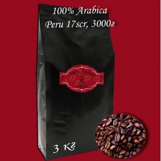 Кава зернова Arabica Peru 17scr C.B. 3000г